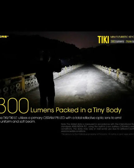 Nitecore TIKI Nyckelringslampa USB-C - 300lm