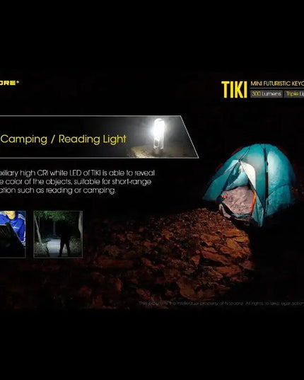 Nitecore TIKI Nyckelringslampa USB-C - 300lm