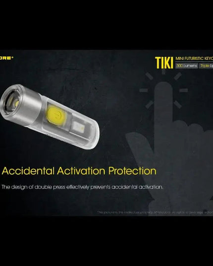 Nitecore TIKI Nyckelringslampa USB-C - 300lm