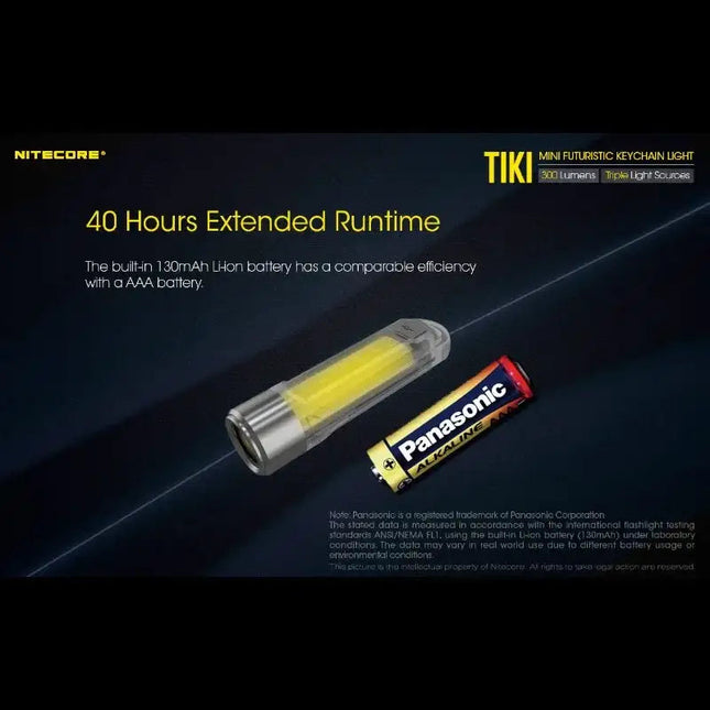 Nitecore TIKI Nyckelringslampa USB-C - 300lm