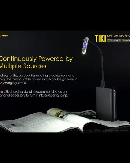 Nitecore TIKI Nyckelringslampa USB-C - 300lm
