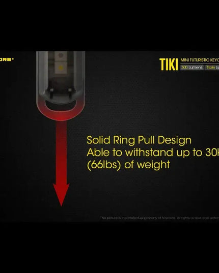 Nitecore TIKI Nyckelringslampa USB-C - 300lm