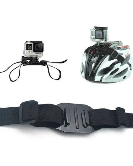 GoPro-snabbfäste med spännband för hjälm