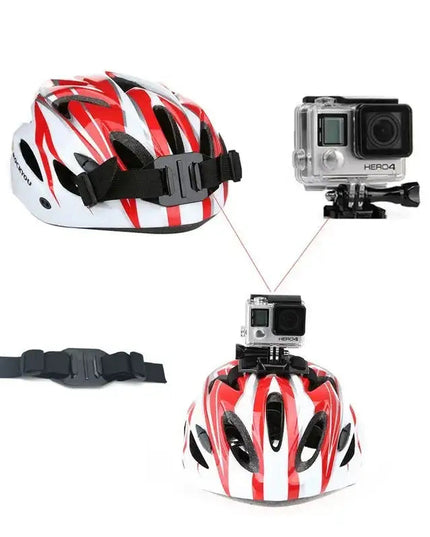 GoPro-snabbfäste med spännband för hjälm