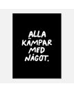 30x40 cm / Svart/vit