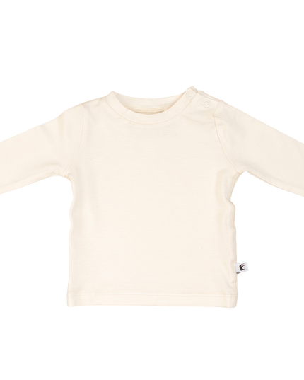 Bamboo Baby Long Sleeve T-Shirt - CREAM