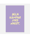 70x100 cm / Lila/gul
