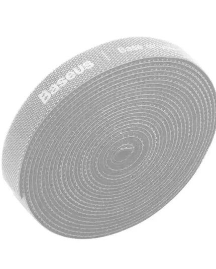 Baseus kardborrband på rulle, bredd 14mm, 3m - Grå