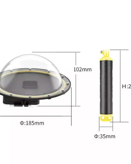 Dome Port 6" till GoPro Hero13/12/11/10/9 Black - Kit