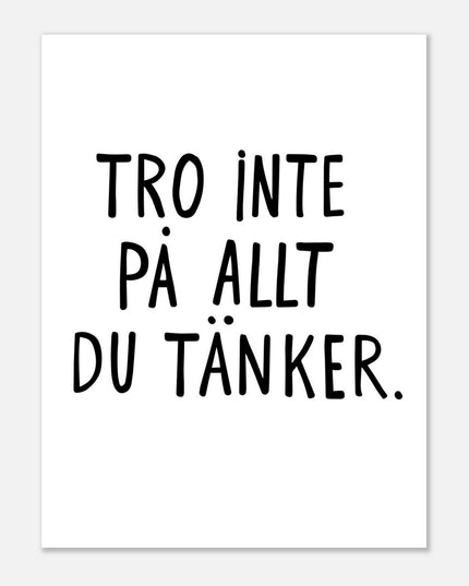 Poster | Tro inte på