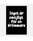 50x70 cm / Svart