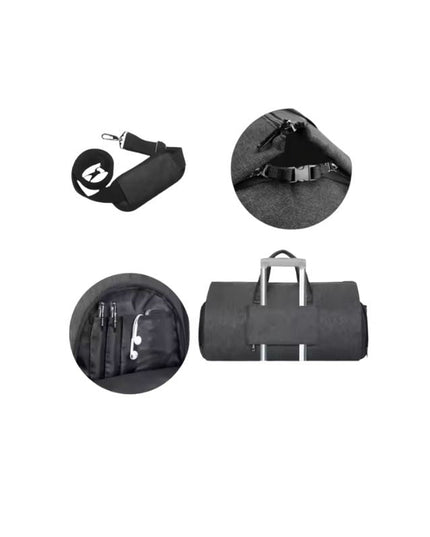 Weekendbag för män, vattenresistent, separat skofack