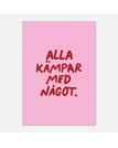 21x29.7 cm / Rosa/röd
