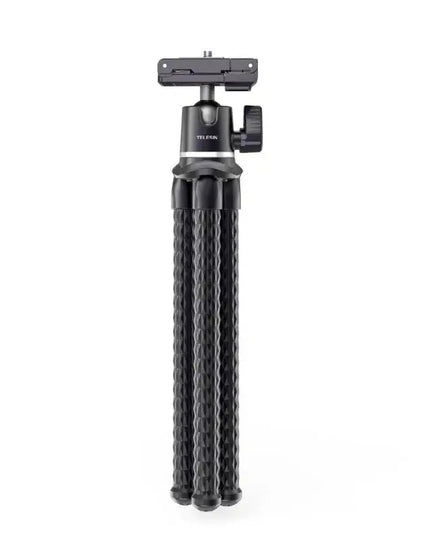 Telesin Tripod flexibelt 360 grader kulledshuvud 1/4" skruv / Mobilhållare / Tillbehörssko - Bläckfisk