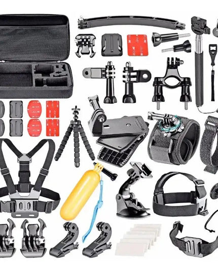 50 i 1 tillbehörskit / 50 tillbehör GoPro / stor förvaringsväska