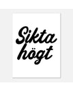 30x40 cm / Vit/svart