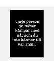 50x70 cm / Svart/vit