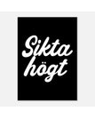 50x70 cm / Svart/vit