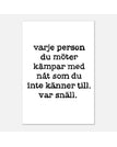 70x100 cm / Vit/svart