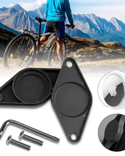 Hållare skruvinfästning till Cykel för Apple AirTag - Svart