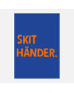 70x100 cm / Blå/orange