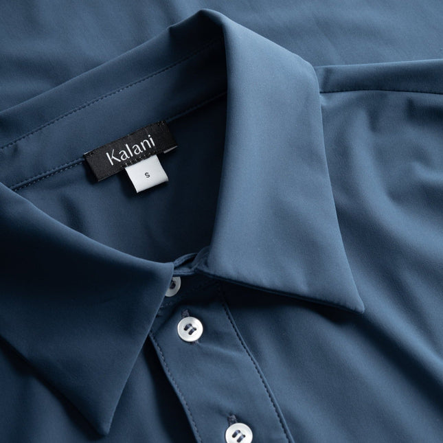 Palma UV-pikétröja Ny marinblå