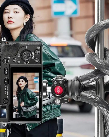 Ulanzi FT-01 Tripod flexibelt 360 grader kulledshuvud 1/4" skruv / Mobilhållare / Tillbehörssko - Bläckfisk