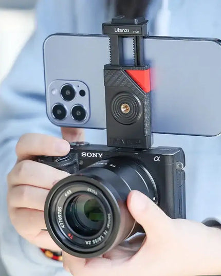 Ulanzi FT-01 Tripod flexibelt 360 grader kulledshuvud 1/4" skruv / Mobilhållare / Tillbehörssko - Bläckfisk