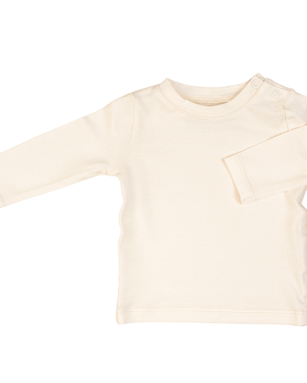 Bamboo Baby Long Sleeve T-Shirt - CREAM