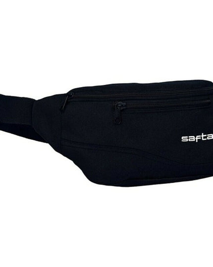 Midjeväska Safta, svart, kompakt design