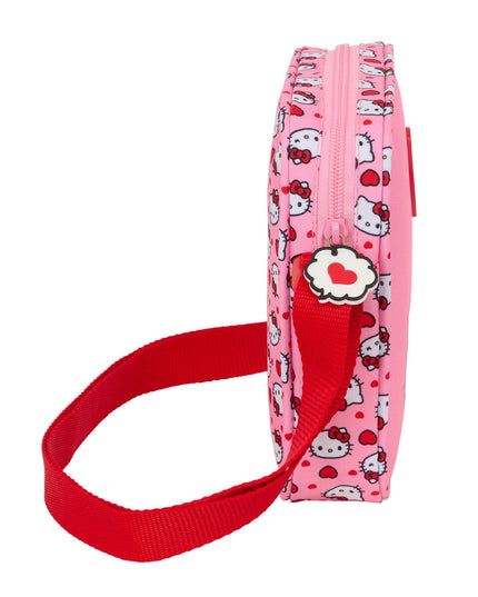 Axelväska Hello Kitty för barn, rosa, justerbart band
