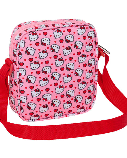 Axelväska Hello Kitty för barn, rosa, justerbart band