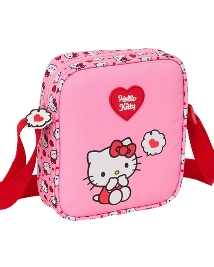 Axelväska Hello Kitty för barn, rosa, justerbart band