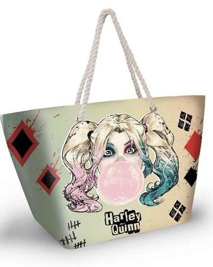 Strandväska Harley Quinn Multicolour, rymlig och färgglad