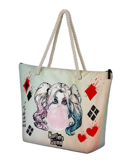 Strandväska Harley Quinn Multicolour, rymlig och färgglad