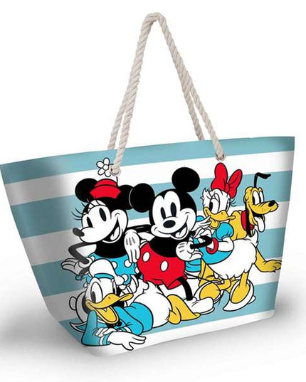 Strandväska Mickey Mouse, flerfärgad, rymlig