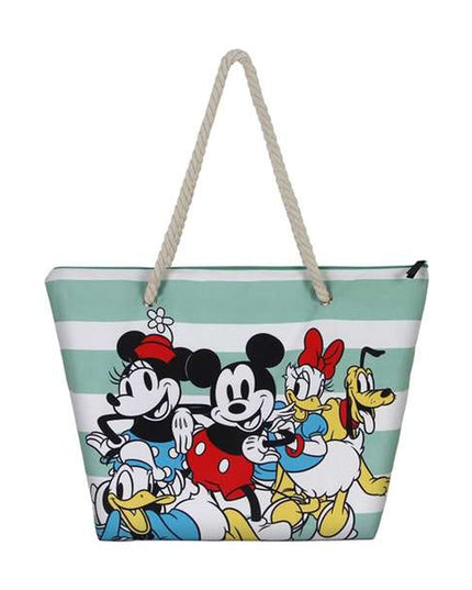 Strandväska Mickey Mouse, flerfärgad, rymlig