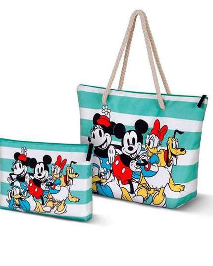 Strandväska Mickey Mouse, flerfärgad, rymlig