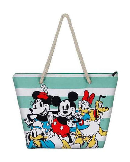 Strandväska Mickey Mouse, flerfärgad, rymlig