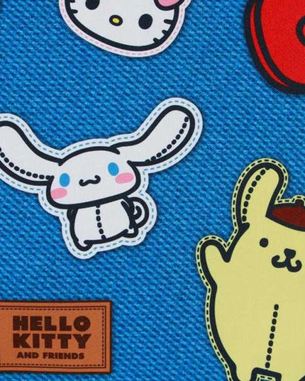 Strandväska Hello Kitty, blå, lätt och rymlig