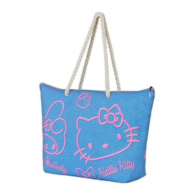 Strandväska Hello Kitty, blå, 260g