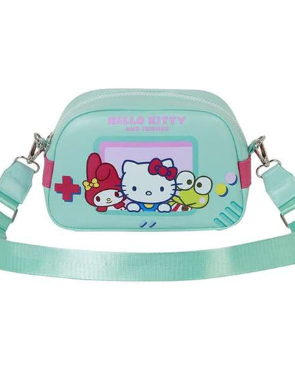 Axelväska Hello Kitty för barn, turkos, dragkedja
