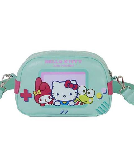 Axelväska Hello Kitty för barn, turkos, dragkedja