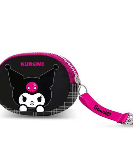 Plånbok Kuromi i svart, kompakt design