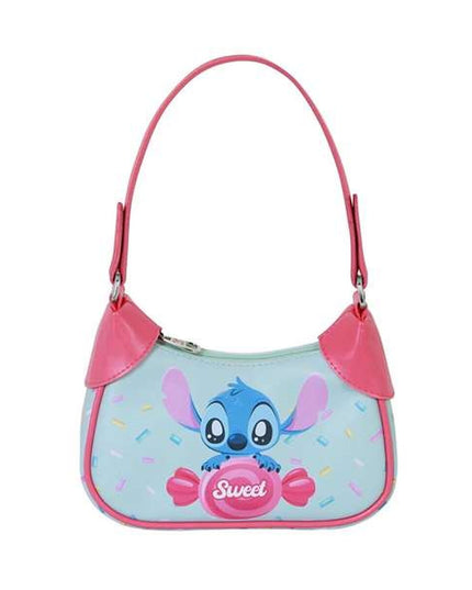 Axelväska Stitch i blå, kompakt och lätt