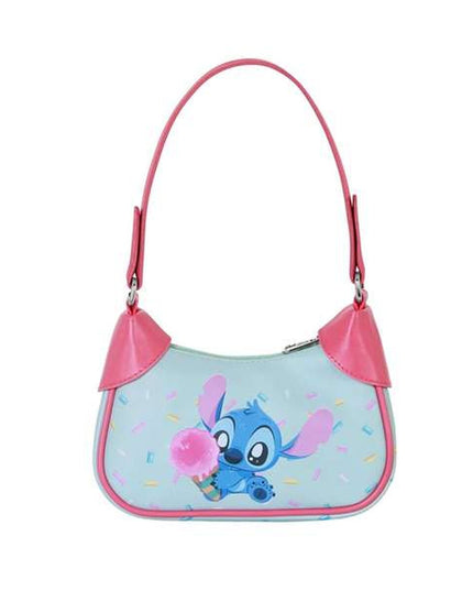 Axelväska Stitch i blå, kompakt och lätt