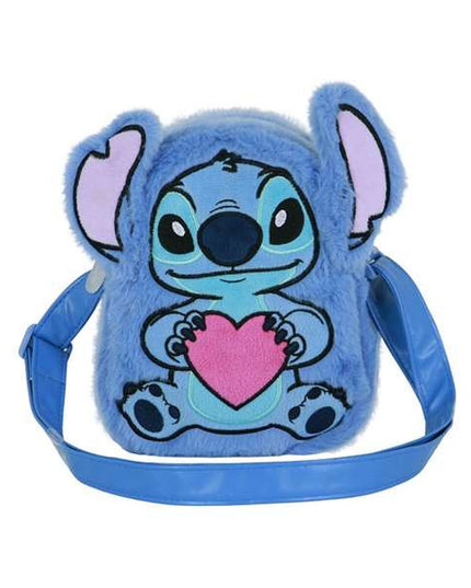 Axelväska Stitch för barn, blå, justerbar rem