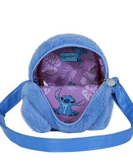 Axelväska Stitch för barn, blå, justerbar rem