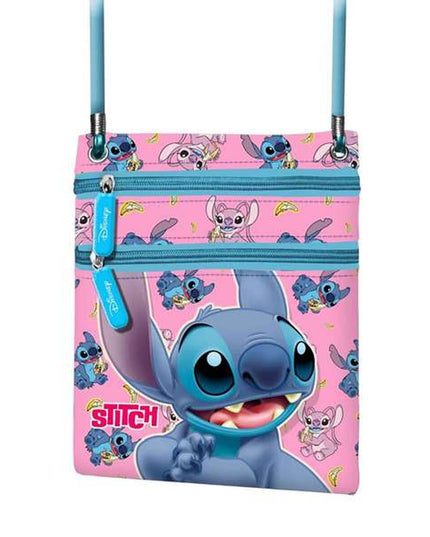 Axelväska Stitch, blå, organiserad resefunktion