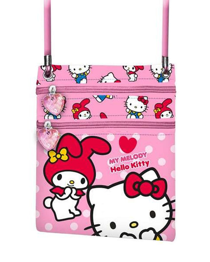 Axelväska Hello Kitty, rosa, kompakt barnformat